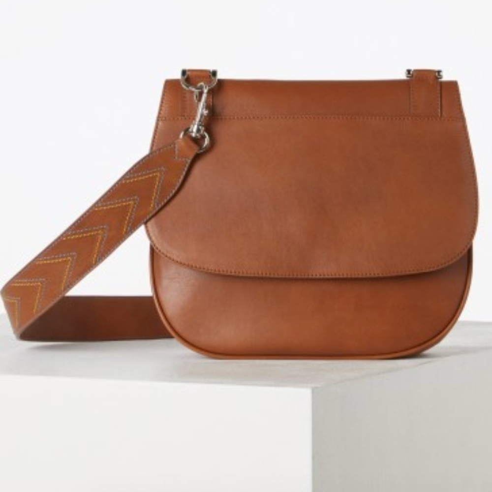 Gerard Darel Tan Leather Crossbody Bag